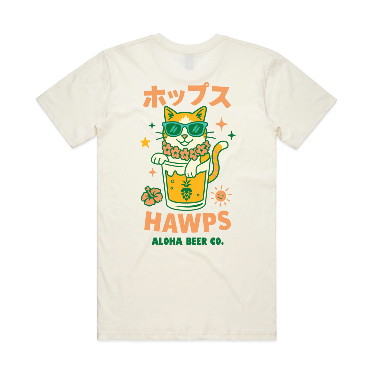 Aloha Brewery Cat Tee - Aloha Beer