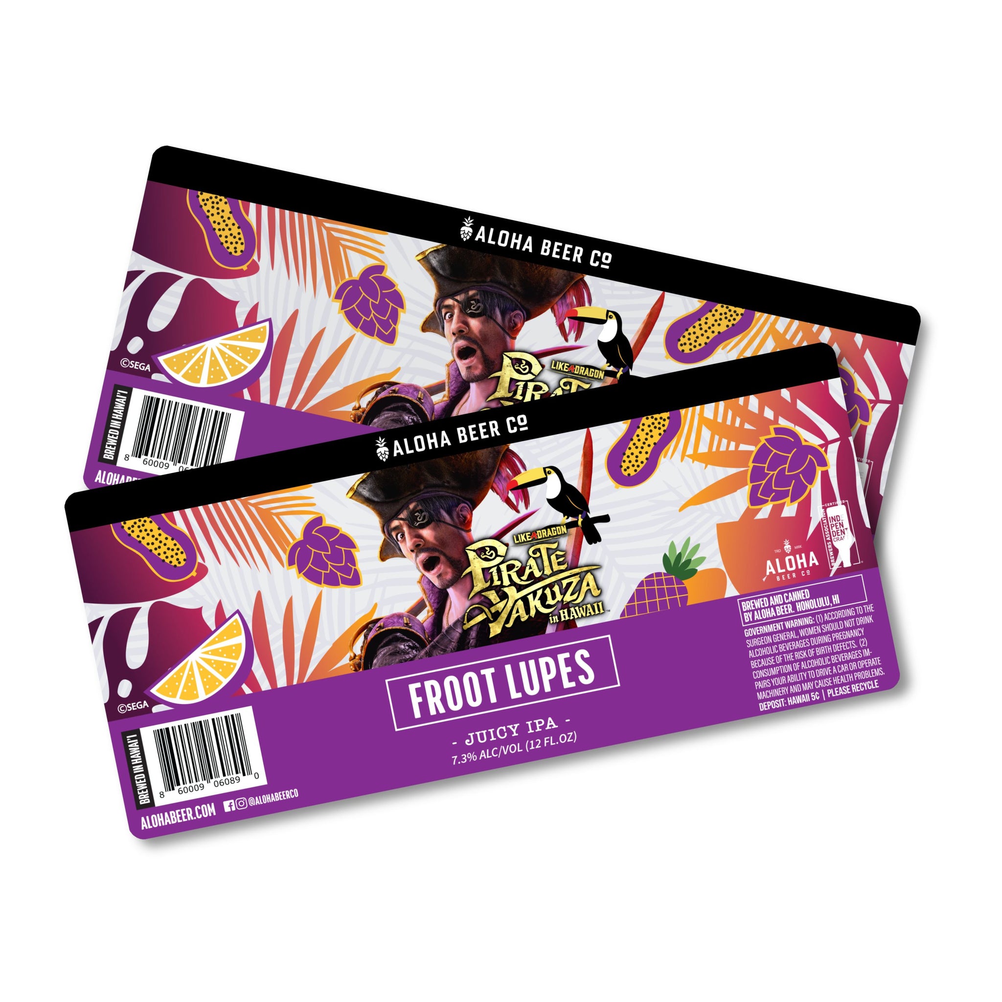 Aloha Beer x Like a Dragon: Pirate Yakuza in Hawaii - Froot Lupes Coll