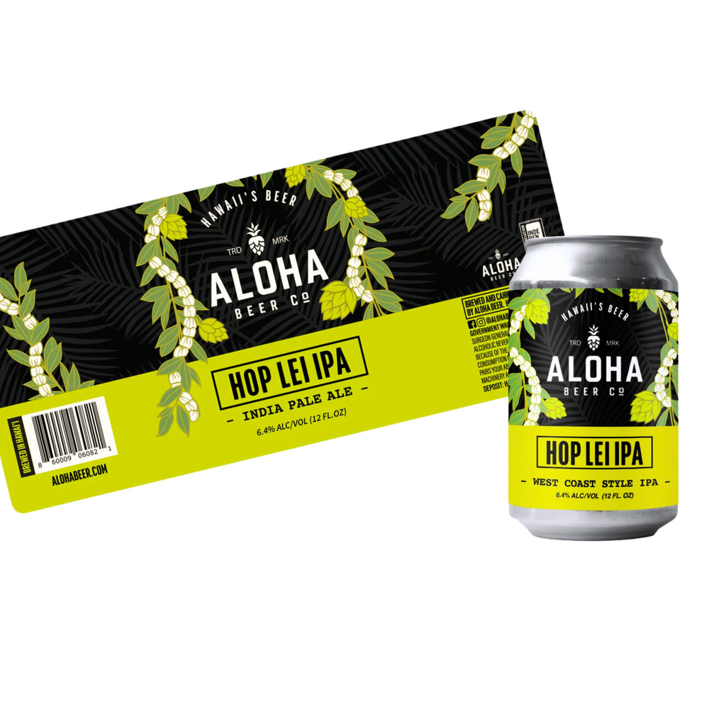 Lei Labels Aloha Beer Original Beer Labels