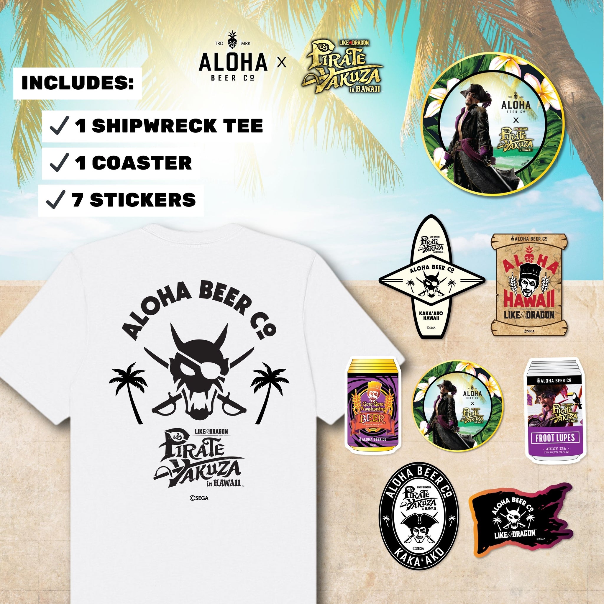 SEGA Pirate Yakuza: Final Run Pack – Aloha Beer