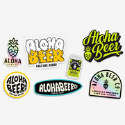 Aloha Beer Sticker Set